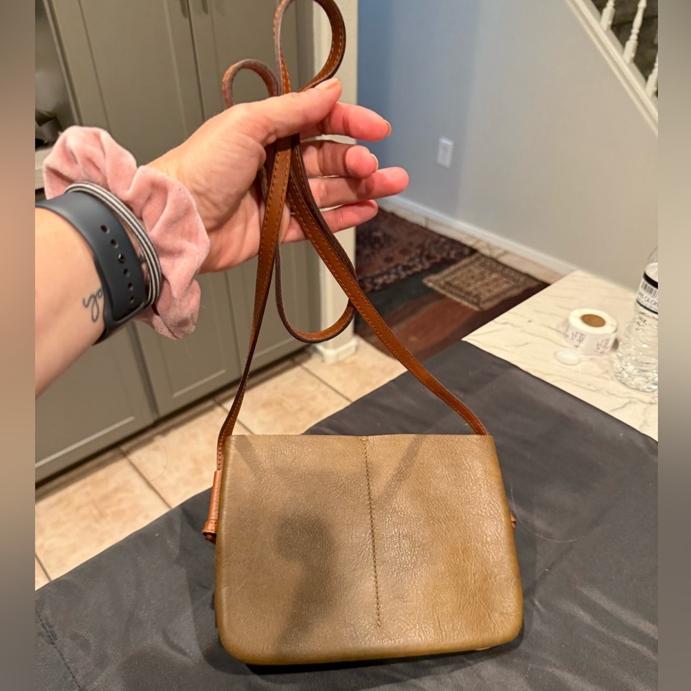 Madewell The Knotted Crossbody Bag in Colorblock Weathered Olive Multi (Pink) - Picture 11 of 11